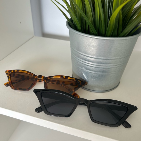 Accessories - Cat-Eye Sunglasses Duo — Black & Tortoiseshell